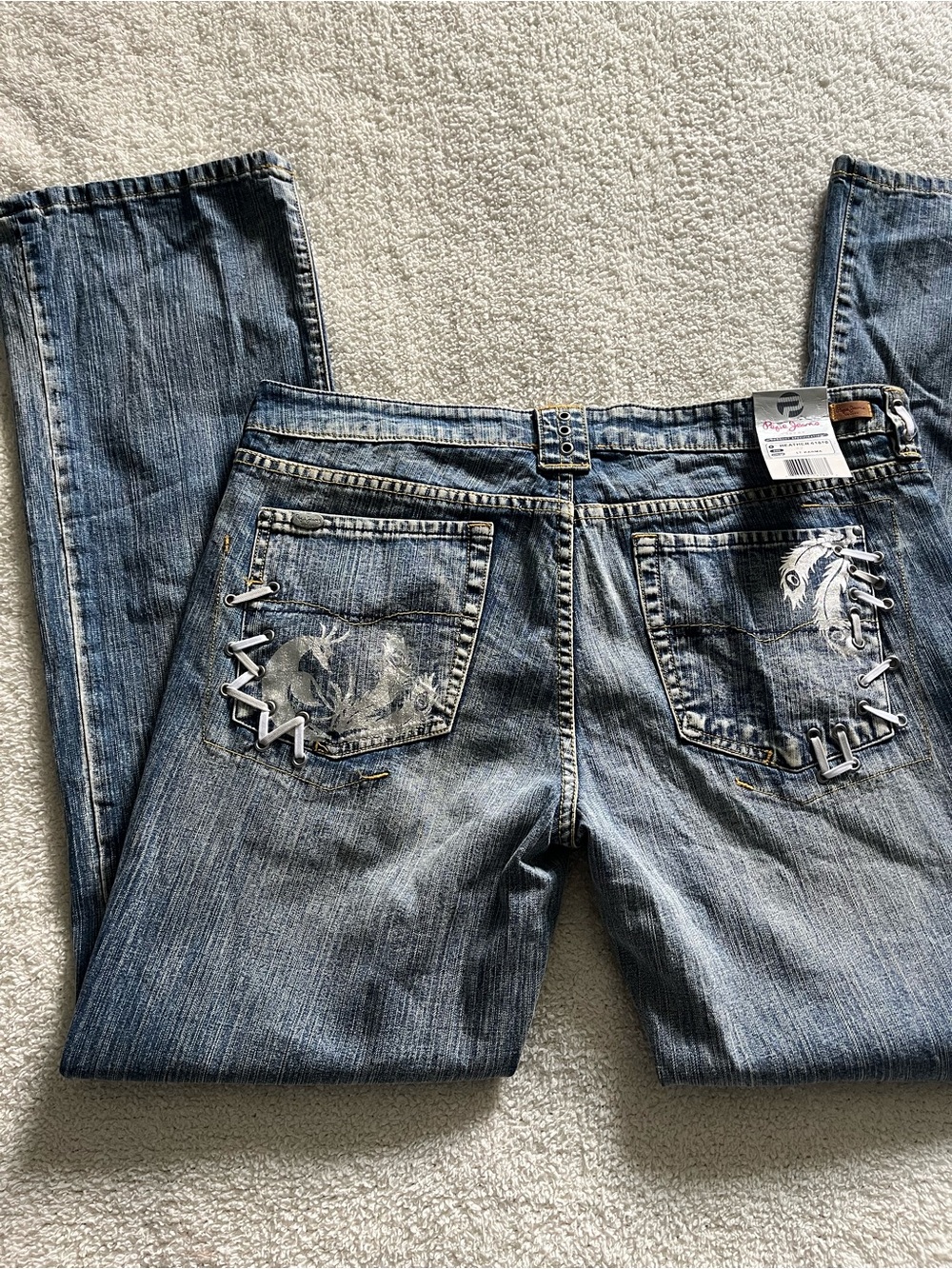 NWT Vintage Pepe Jeans London Lowrise Denim Jeans
